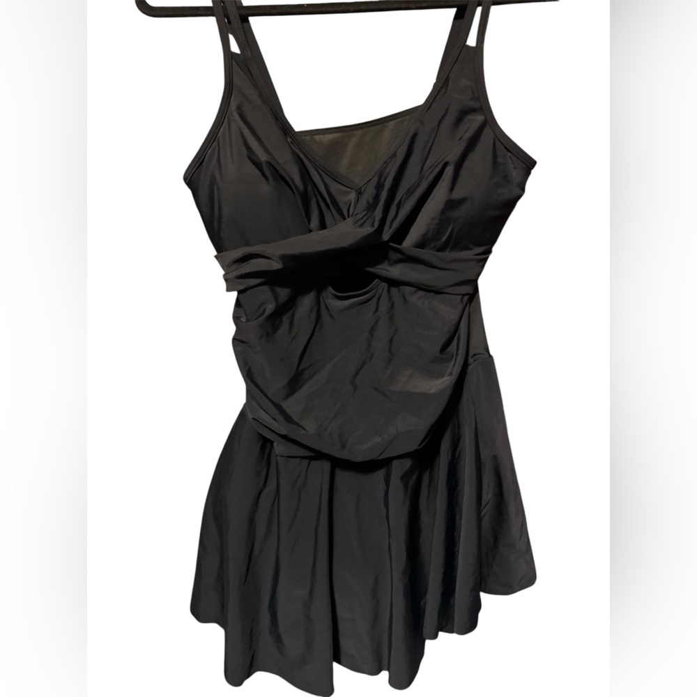 Heytalala Black Draped One-Piece Swimsuit